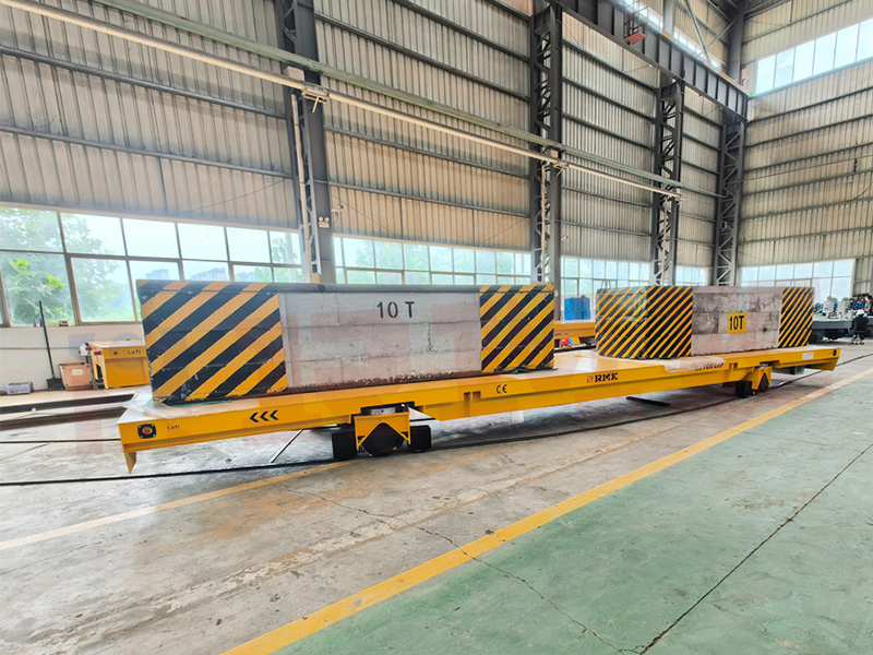 Store tunge jernbaner svinger overføringsvogn