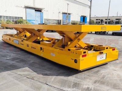 16 Tons Tre-Scissor Synchronous Lifting Omniwheel Transfer Cart